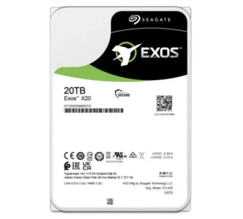 Жесткий диск HDD Seagate Exos X20 ST20000NM007D