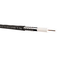 Кабель коаксиальный RG-11U 75 Ом (CCS оплетка 96 нитей AL) наружный черный (305м) Netko Optima CXC-3379.3X.1B (52042)