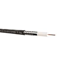 Кабель коаксиальный RG-11U 75 Ом (CCS оплетка 96 нитей AL) наружный черный (305м) Netko Optima CXC-3379.3X.1B (52042)