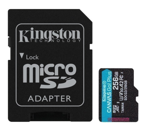Карта памяти 256Gb MicroSD Kingston + SD адаптер SDCG3/256GB