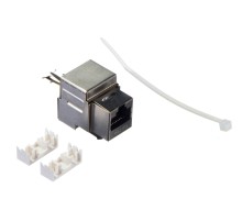 Модуль Keystone экранированный RJ45 cat.5e 90° 110/Krone тип под инструмент KE металлик Netko Expert CKC KJ8B-CE-FS (54135)