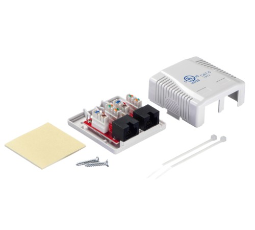 Розетка компьютерная Netko JE342RC6-USD/WH (54403)
