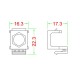 Вставка формата Keystone Jack для коаксиальных разъемов ROHS белая Hyperline KJ1-COAX-WH