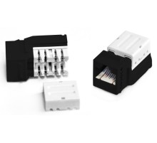 Вставка Keystone Jack RJ-45 (8P8C) Hyperline KJNE-8P8C-C6-90-BK