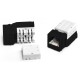Вставка Keystone Jack RJ-45 (8P8C) Hyperline KJNE-8P8C-C6-90-BK