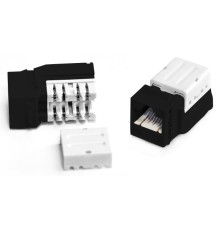 Вставка Keystone Jack RJ-45 (8P8C) Hyperline KJNE-8P8C-C5e-90-BK