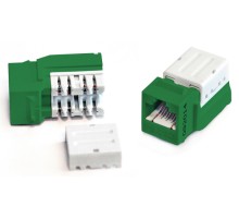 Вставка Keystone Jack RJ-45 (8P8C) Hyperline KJNE-8P8C-C5e-90-GN