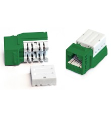 Вставка Keystone Jack RJ-45 (8P8C) Hyperline KJNE-8P8C-C5e-90-GN
