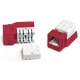 Вставка Keystone Jack RJ-45 (8P8C) Hyperline KJNE-8P8C-C5e-90-RD