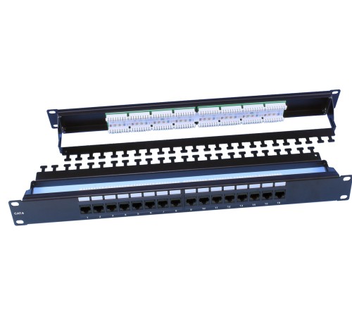 Патч-панель Hyperline PP3-19-16-8P8C-C6-110D