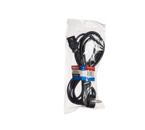 Кабель питания Netko D03+ST3 3.0M 0.50MM2 (52201)