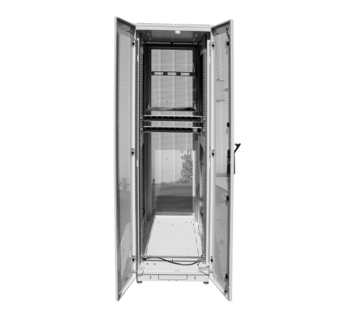 Шкаф серверный напольный 47U (800x1000) дверь перфорированная задние двойные перф. ЦМО ШТК-М-47.8.10-48АА 30144527413
