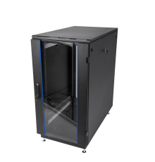 Шкаф телекоммуникационный напольный 27U (600x600) дверь стекло цвет чёрный ЦМО ШТК-М-27.6.6-1ААА-9005 30144548900