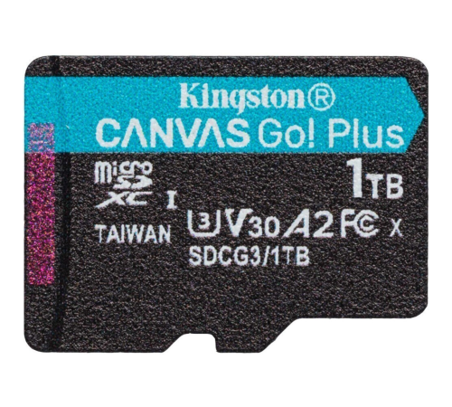 Карта памяти 1Tb MicroSD Kingston Canvas Go! Plus SDCG3/1TBSP
