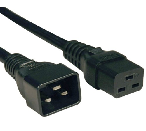 Кабель питания Hyperline PWC-IEC19-IEC20-0.5-BK