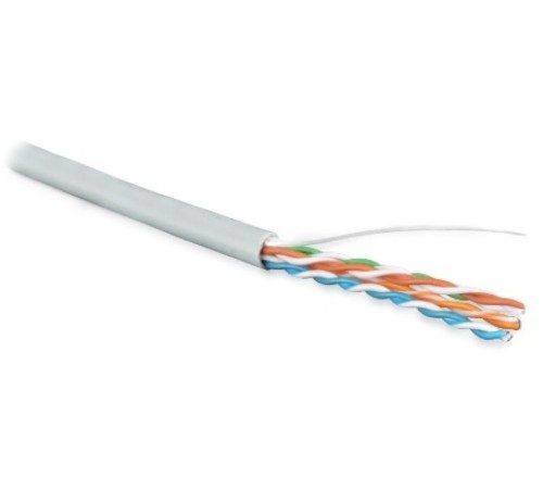 Кабель витая пара Hyperline UUTP4-C5E-S24-IN-PVC-GY-100