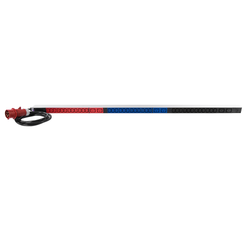 Верт блок розеток Rem -3x16 3 фазы 16A инд 36 C13 6 C19 1420 мм вх IEC 309 шнур м Rem R-3X16-36C13-6C19-I-1420-3-3PN 30112232411