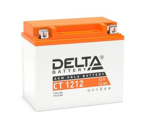 Стартерный аккумулятор Delta Battery CT 1212 3401010030014