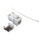 Модуль Keystone неэкранированный RJ45 cat.6А 90° 110 тип под инструмент KE белый Netko Expert CKC KJ32-C6A-US/WH (54440)