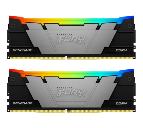 Оперативная память 16Gb DDR4 4000MHz Kingston Fury Renegade RGB KF440C19RB2AK2/16