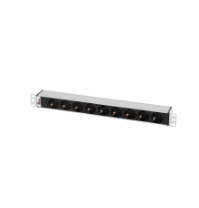 Блок розеток Rem -10 без шнура с инд. 9 Sсhuko вход IEC 60320 C14 10A алюм. 19 Rem R-10-9S-I-440-Z 30112226902