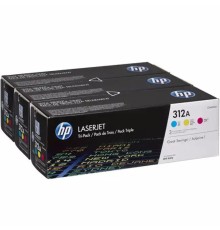 Лазерный картридж HP 312A упаковка 3 шт. голубой/пурпурный/желтый CF440AM