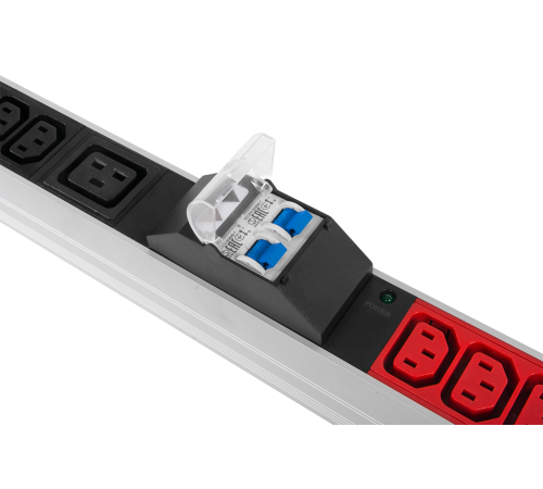 Верт блок розеток Rem -3x32 3 фазы 32A 6 авт инд 36 C13 12 C19 2100 мм вх IEC 309 шнур м Rem R-3X32-36C13-12C19-A-I-2100-3-3PN 30112232501