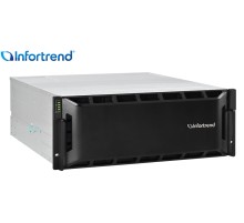 Сетевой накопитель Infortrend CS 3024G-J 4U/24bay, scale-out NAS, single node subsystem including 1x 8 core CPU, 64GB (4x16GB) memory, 4x10GbE(SFP+), 2x12Gb/s SAS EXP. Ports, 2x(PSU+FAN module), 1x(SuperCap.+flash module), 24xdrive trays and rack mount ki