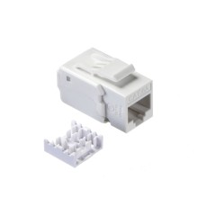 Модуль Keystone неэкранированный RJ45 cat.6А 90° 110 тип без инструмента KE белый Netko Expert CKC KJ32F-C6A-US/WH (54441)