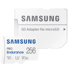 Карта памяти 256Gb MicroSD Samsung PRO Endurance + SD адаптер MB-MJ256KA