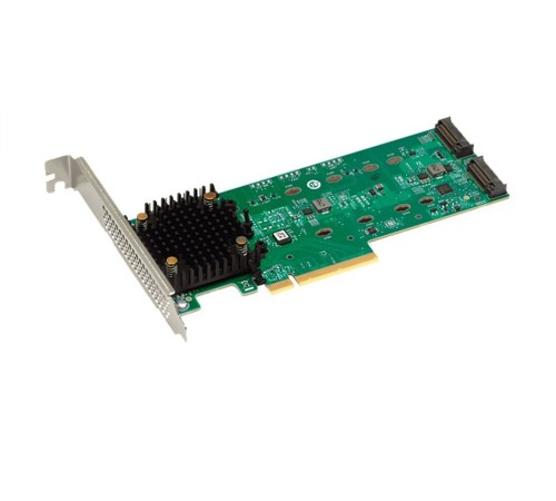 HBA-адаптер Broadcom 9540-2M2 SGL (05-50148-00) PCIe v4 x8 LP, Tri-Mode SATA/NVMe 12G RAID 0,1, 2x M.2 slots, 3808 IOC, RTL (id 26183)
