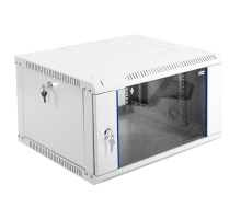 Шкаф телекоммуникационный настенный разборный ЭКОНОМ 6U (600x650) дверь стекло ЦМО ШРН-Э-6.650 30144251206