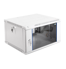 Шкаф телекоммуникационный настенный разборный ЭКОНОМ 6U (600x650) дверь стекло ЦМО ШРН-Э-6.650 30144251206