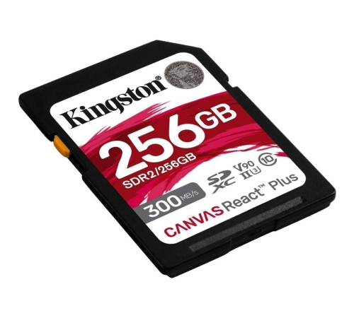 Карта памяти 256Gb SD Kingston Canvas React Plus SDR2/256GB