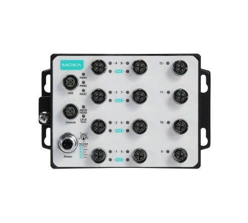 Коммутатор Moxa TN-G6512-8GPoE-WV-CT-T