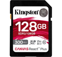 Карта памяти 128Gb SD Kingston Canvas React Plus SDR2/128GB