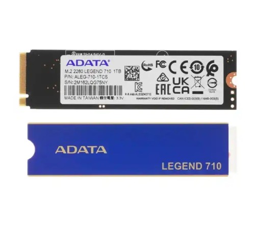Твердотельный накопитель SSD Adata LEGEND 710 ALEG-710-1TCS