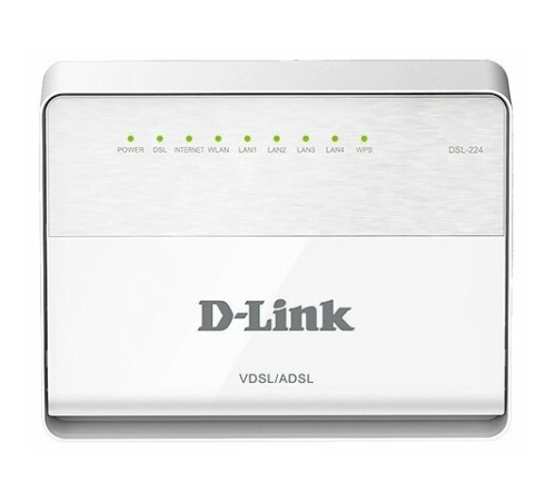 Роутер беспроводной D-Link (DSL-224) 10/100BASE-TX DSL-224