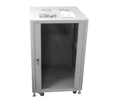 Шкаф напольный 22U серия TA (600х800х1132) передняя дверь стекло серый разобранный Netko (упакован в 3 коробки) 6822.900-A (56748)
