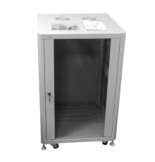 Шкаф напольный 22U серия TA (600х800х1132) передняя дверь стекло серый разобранный Netko (упакован в 3 коробки) 6822.900-A (56748)