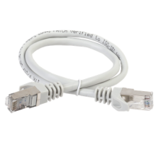 Коммутационный шнур (патч-корд) кат.6A S/FTP LSZH 1м серый ITK PC01-C6ASL-1M