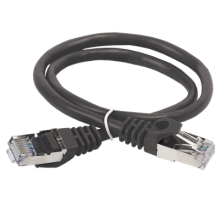 Коммутационный шнур (патч-корд) кат. 6 FTP LSZH 2м чёрный ITK PC09-C6FL-2M
