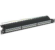 Патч-панель кат. 6A STP 24 порта экранированная Dual IDC ITK 1U PP24-1UC6AS-D05