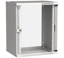Шкаф LINEA WE 15U 600x450мм дверь стекло серый ITK LWE3-15U64-GF