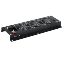 Панель вентиляторная с выключателем 3 вентилятора без кабеля питания черная ITK FM05-31M