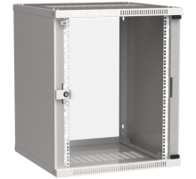 Шкаф LINEA WE 15U 600x600мм дверь стекло серый ITK LWE3-15U66-GF
