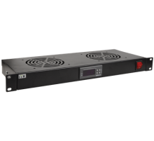 Модуль вентиляторный 1U с цифровым термостатом 2 вентилятора черный ITK 19 FM05-1U2TS-R