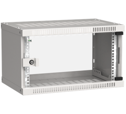 Шкаф LINEA WE 6U 550x350мм дверь стекло серый ITK LWE3-06U53-GF
