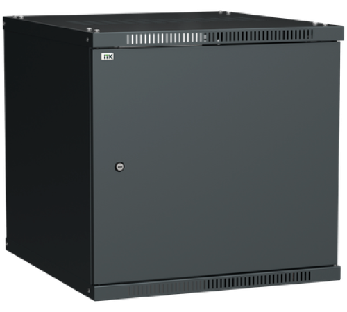 Шкаф LINEA WE 12U 600x600мм дверь металл черный ITK LWE5-12U66-MF