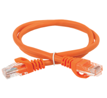 Коммутационный шнур (патч-корд) кат. 6 UTP LSZH 2м оранжевый ITK PC07-C6UL-2M
